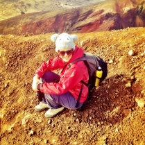 Sitting on top of Mt Tongarairo